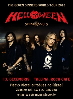 Vācu heavy metal leģenda "Helloween" Tallinā