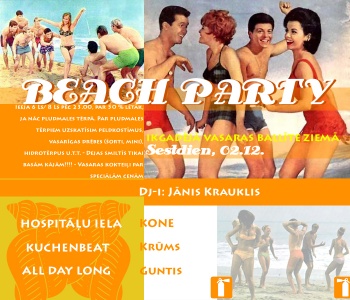 "Beach Party" Flyer