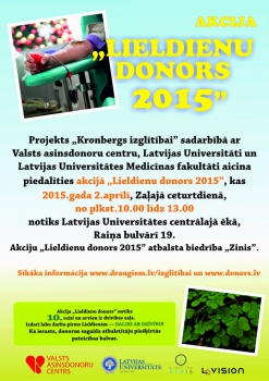 "Lieldienu donors 2015"