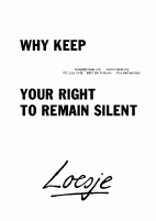 Why keep your right to remain silent?