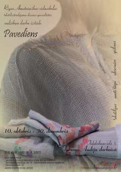 Tekstilizstrādājumu izstāde "Pavediens" 