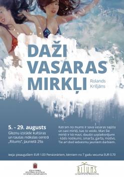 Gleznotāja Rolanda Krišjāna personālizstāde "Daži vasaras mirkļi"