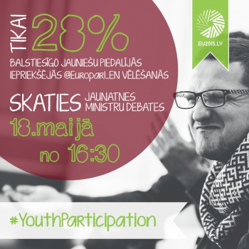 ES valstu jaunatnes jomas ministri spriedīs par jauniešu politisko līdzdalību