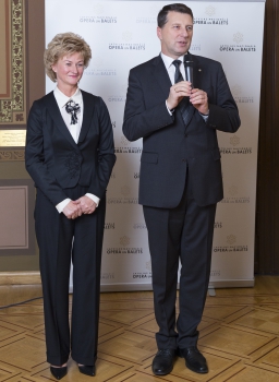 Raimonds Vējonis un viņa kundze Iveta Vējone