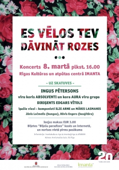 "Es vēlos tev dāvināt rozes"