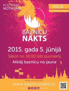 Kultūras notikums "Baznīcu nakts" 