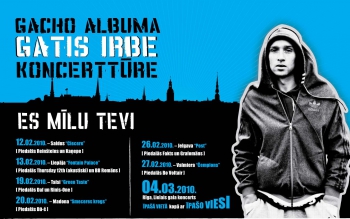 Gacho albuma "Gatis Irbe" koncerttūre "Es Mīlu Tevi"