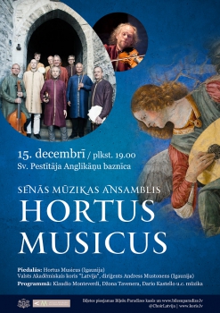 Rīgā uzstāsies slavenais Andress Mustonens un "Hortus Musicus"