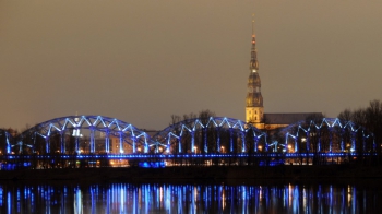 Skats uz Rīgas Sv. Pētera baznīcu