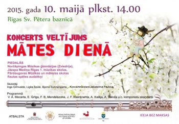 Mātes dienas koncerti Rīgas Sv. Pētera baznīcā
