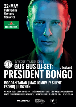 Grupas "GusGus" dibinātājs President Bongo