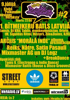 Notiks otrais Hiphopa Zaptes pasākums