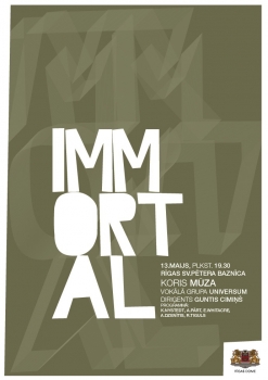 Kora "Mūza" un vokālās grupas "Universum" koncerts  "Immortal"