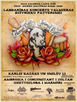 Labdarības koncerti "Human rights - Animal rights"